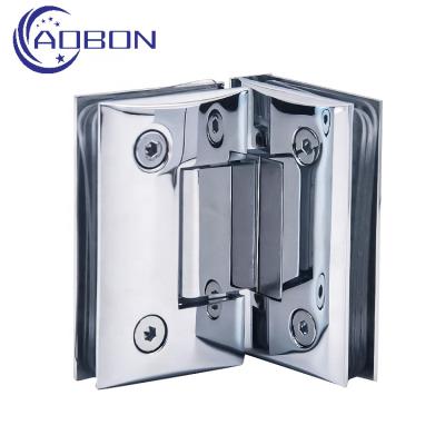 China Modern Camber Free Hinge Brass Glass Glass To Hinge Shower Glass Hinge for sale