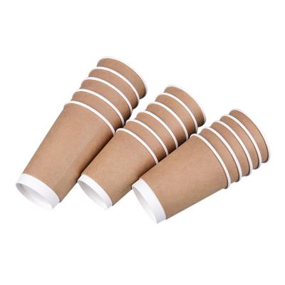 China Wholesale Customized Double / Single Wall Ripple Biodegradable / Printed Disposable Biodegradable Kraft Paper Hot Drinking Cup for sale