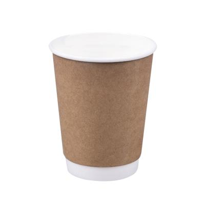 China Manufacturer Wholesale Biodegradable Single /Double/Ripple Wall Custom Printed Disposable Biodegradable Kraft Paper Hot Drinking Cup for sale