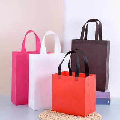 China Custom Logo Fabric Non Woven Shopping Bag Portable Reusable Eco Friendly Wholesale BIODEGRADABLE Non - Woven Shopping Bags Bags for sale