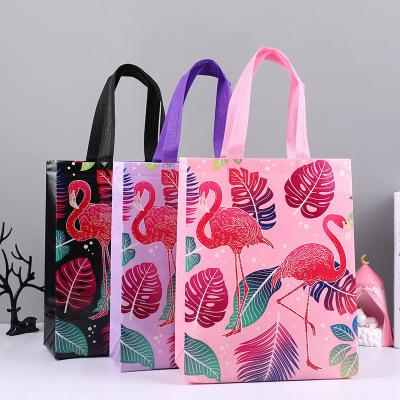 China Custom Reusable Grocery Handled Non Woven Eco Friendly RPET Handled Shopping 120gsm 100gsm PP Woven Bag for sale