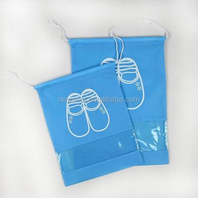 China Eco - Friendly Wholesale Custom Shoe Bags Nonwoven Drawstring Shoe Bag for sale