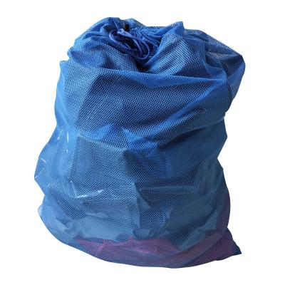 China Drawstring Closure Sturdy Commercial Mesh Bag Laundry Bags With Drawstring Closure Ideal Machine Washable Mesh for sale