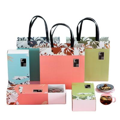 China Hot Sales Recycled Materials Wholesale Recycle Printing Luxury Custom Logo Materials Tea Packaging Paper Gift Box For Tea Box for sale