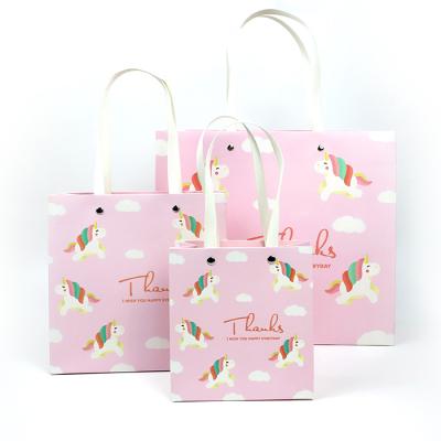 China Hina Recyclable Competitive Price Brand Logo Luxury Wine Boutique Shopping Elegant Customized White Paper Gift Bags With Ribbon Handles for sale