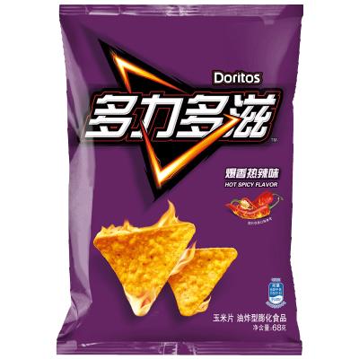 China Hot Flavor 68g Natural Hot-selling Doritoes Hot Spicy Potato Chips for sale