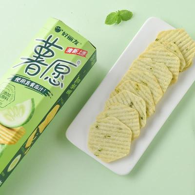 China Wholesale High Quality Natural Chinese Snack Potato Chips Cucumber Flavor Fresh Potato Chips 97g for sale