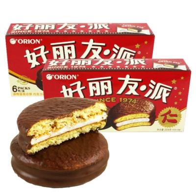 China Orion Chocolate Coated Layer Cake Normal Bread 204g for sale