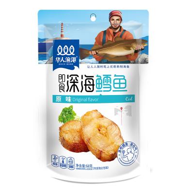 China New Original Chinese Wholesale Instant Seafood Ready-To-Eat Leisure Food Deep Sea Instant Cod 68g for sale