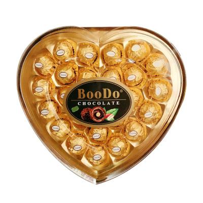 China 24 Chocolate Chips Heart Shaped Chocolate Heart Shaped Gift Box Choclate Chocolate Cheap Sweet Candy HALAL 264g T24 for sale