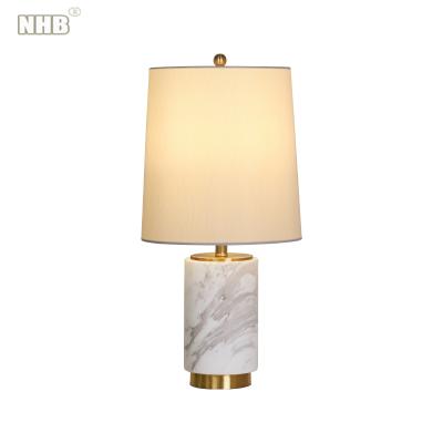 China Modern European style table lamp bedside living room simple marble table lamp for sale