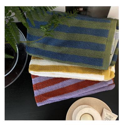 China High Water Absorbency And Durability Soft 100% Cotton Hand Towels Face, Plaid And Stripes 100% Cotton Bath Towels Hotel for sale