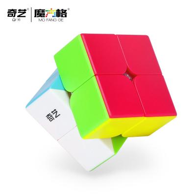 China Educational Toy Hot Selling Magic Custom ABS Plastic 2x2 Cube Qiyi Qidi S2 2x2x2 2x2 Speed ​​Puzzle 5cm Cube Toys For Kids Education for sale