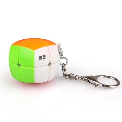 China 3x3x3 Key Chain 3x3x3 Jelly Keychain Mini Professional Speed ​​Cube Toy QiYi 2x2x2 Transparent Stickerless Puzzle Brain Educational Toys for sale