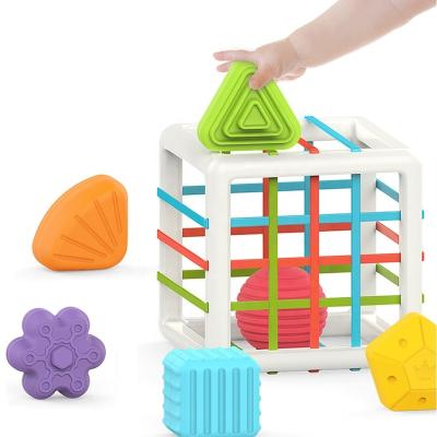 China Intelligence Kids Intelligent Toy Plastic Cube Toy Developing Educational Learning Blocks For Baby for sale