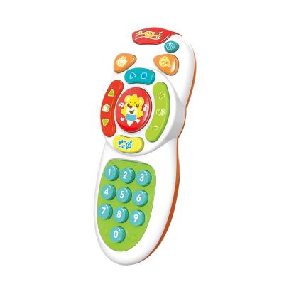 China multifunctional remote control 50.5*45.5*69cm cartoon shape flashing light baby educational musical toys for sale