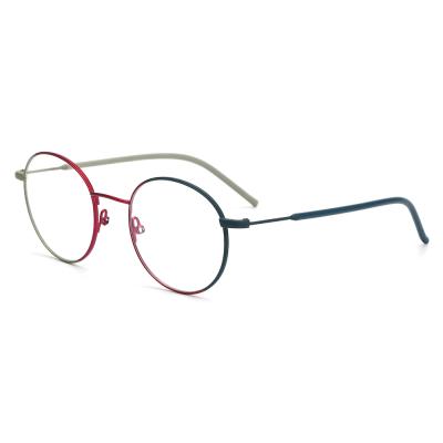 China Newest metal trends NSMO2004441 newest moden stylish unisex round metal eyeglass frame for sale