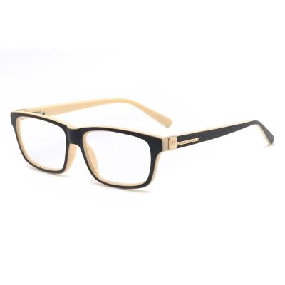 China TR Fashion Design Two Color Square TR Reading Glasses For Men for sale