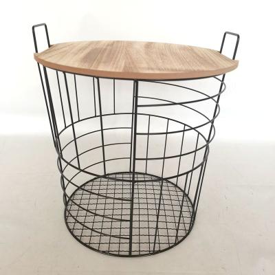 China Yulin Jiafu table iron wire side coffee table metal viable black geometric round coffee table with wire leg for sale