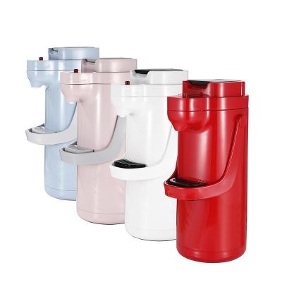 China PORTABLE In Stock 2500ml Large Flask Coffee Dispenser Vacuum Insulated Airpot Thermos With Portable Handle for sale