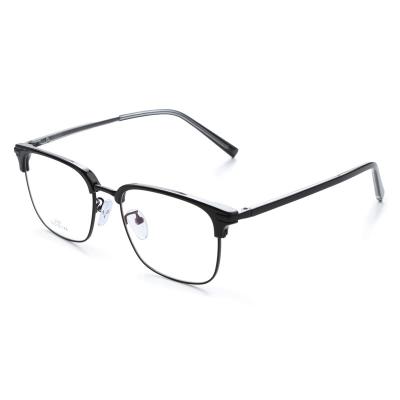 China Fashionable Metal With Popular Optical Clear Glass Acetate Combo Bracket PC Material Nerd Eye Wear Mounts 3361# for sale