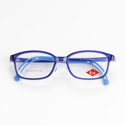 China Latest Beautiful Southeast Asia Lightweight TR90 Filter Danyang Blue Eyeglasses Kids Custom Made High Quality Eyewear Frame Ultem Glass Rectangle Online for sale