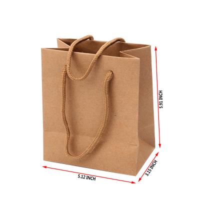 China Famous Recyclable OEM Accepted Wedding Gift Food Craft Paper Bag Branded Custom Brown Kraft Paper Shopping Bag With Your Own Logo for sale