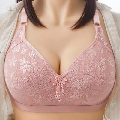 China Breathable Big Breasts Small No Sponge CD Cup Back Beautiful Discretion Professional Women Lace Up Strapless Bra for sale