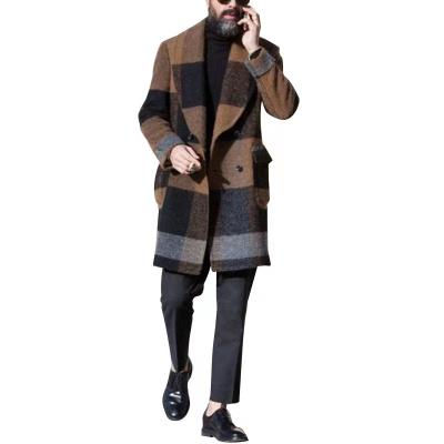 China 2022 Winter Men's Wool Coat Men's Long Warm Winter Warm Woolen Overcoat Men's Classic Autumn Accept OEM Customized Clothing Anti-wrinkle 2022 for sale