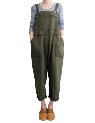 China 2022 Women's Fashion Overall Loose Loose Canvas Overalls QUICK DRY for sale