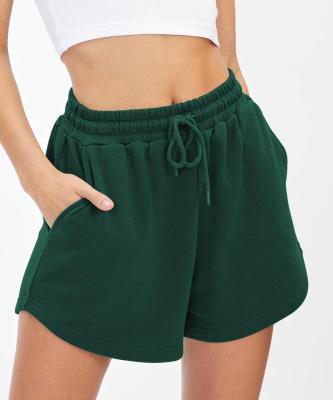 China 2022 Women Breathable Sweat Shorts Summer Casual Comfortable Sporty Elastic Cotton Lounge Running Shorts Shorts for sale