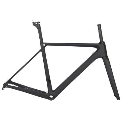 China Road Bikes Fast Delivery 700C Road Bicycle Frame T1000 Carbon Fiber Road Bike Frame Disc Brake for sale