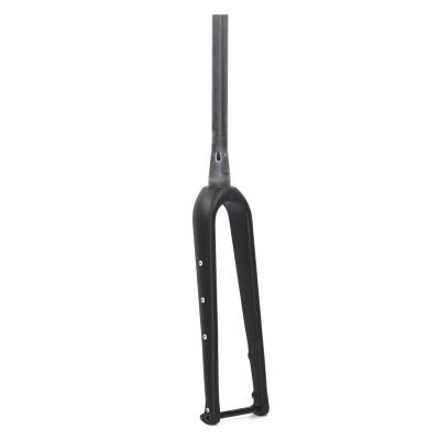 China Mountain Bikes Spcycle Carbon Gravel Bike Full Fork 100*12mm Through Axle Carbon Fiber Gravel Cyclocross Disc Bicycle Bike Fork Tires 700*45C for sale