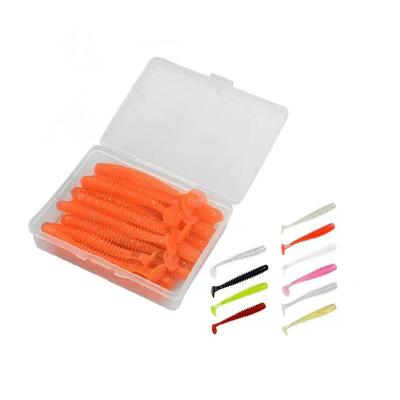 China New 7cm PVC 2G Soft Tail Screw T Soft PVC Bait Lure for sale