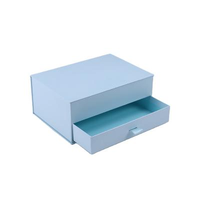 China Handmade Custom Foldable Premium Luxury Recyclable Logo Cardboard Paper Drawer Box for sale