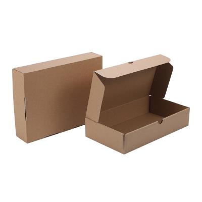 China Biodegradable luxury custom recycled kraft paper box pizza gift box factory price printing food box for sale