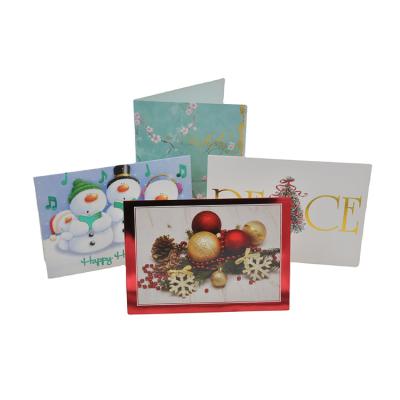 China China Hot Sale Silk Screen Printing Christmas Holiday Blank Greeting Card For Sale for sale