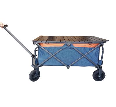 China Tabletop Four Wheel Garden Tool Camping Easy Carry Outdoor Camping Portable Foldable Cart For Traveling for sale