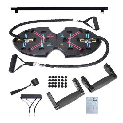 China Multifunctional ABS+Steel Multifunctional Pump Board With Bar , Resistance Bands for sale