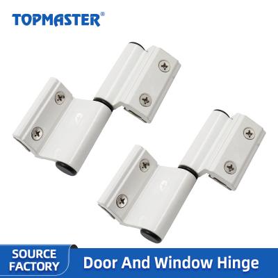 China Modern Furniture Door and Window Switch Hinges White Hinges for Windows Aluminum Hinge Door Window Aluminum Hinge for sale