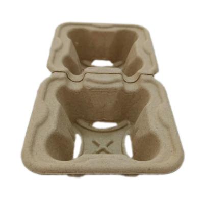 China Eco - Friendly Biodegradable Competitive Price Paper Cup Drink Holder Tray for sale