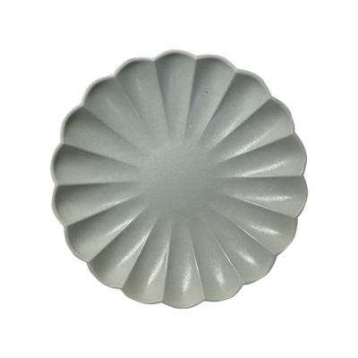 China Minimalist Paper Pulp Meal Plate Eco - Friendly Disposable Biodegradable Fruit Dish for sale