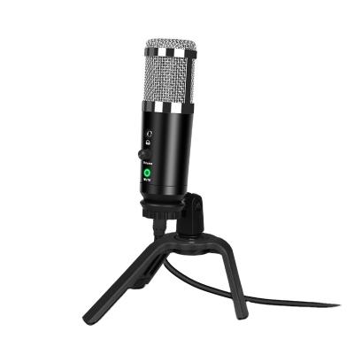 China Noise Canceling Height Sensitivity Biner A9 Professional Metal Table Voice Recording Game MIC Recording Microphone Podcast Usb Studio Condenser Microphones PC for sale