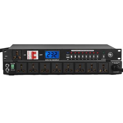 China D628 Stage Factory Price 9 Channel Power Sequencer Controller Professional Karaoke Sound Speaker Audio System for sale