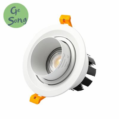 China Can Adjust Focal Length And Light Size Restaurant COB 75MM Cutout 3W 5W 7W 10W LED Embedded Spotlights Ceiling LED Anti Glare Aluminum Spotlight Focusing for sale