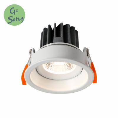 China 30Â ° The angle can be adjusted around the high-grade aluminum indoor bathroom to waterproof anti-glare no head light, built-in narrow edge household led recessed spotlight for sale