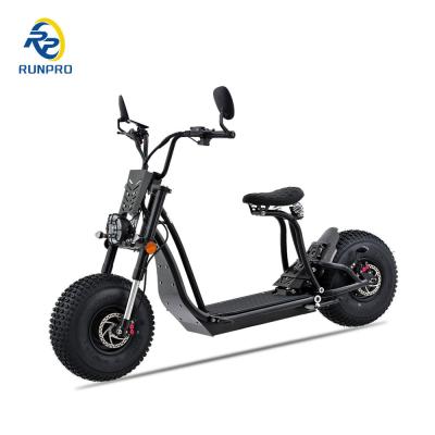 China Unisex 1500W 2*1500W 60V EEG COC Fat Tire Adult Chopper Electric Scooter Citycoco met CE Te koop