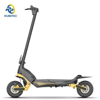 China Scooter eléctrico de freno de doble disco de 48V10.4Ah con doble motor y suspensión Modelo 2024 en venta