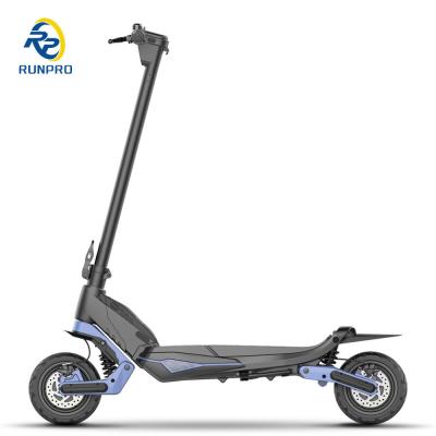 China Foldable Off Road Electric Scooter with Dual Motor 2*500W and 9 inch Tire to Unisex Riders for sale