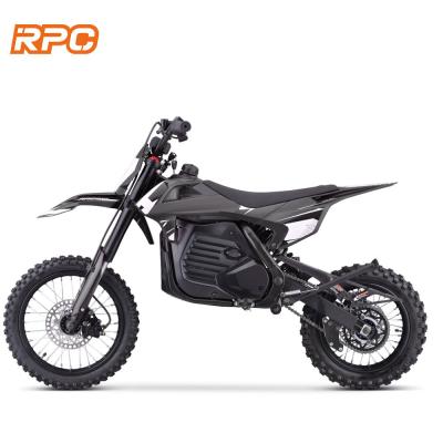 China Moto Dirt Bike elétrica com motor de 1200W e bateria de lítio de 48v20ah alcance 50KM 1412 pneu à venda